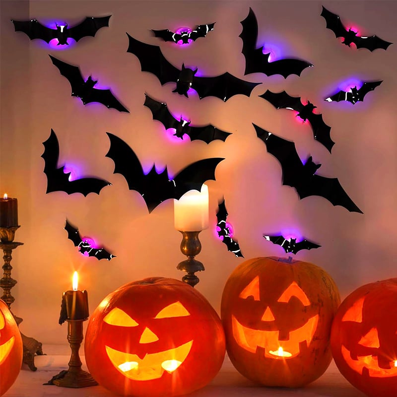 🎃 HOT SALE 50% OFF | 🦇 Spooky 3D Lighted Bats – Transform Your Home into a Haunted Mansion! 👻